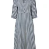 Baum Und Pferdgarten Aba Dress - Blue CPH Stripe | Dresses