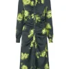 Baum Und Pferdgarten Abira Dress - Green Margot Flower | Dresses