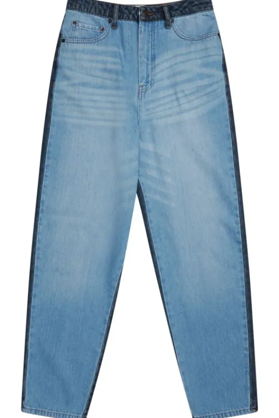 Munthe Aceto Two Tone Boyfriend Jeans - Blue | Jeans