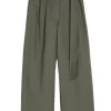 Weekend MaxMara Adorato Relaxed-Fit Trousers - Khaki | Trousers And Playsuits