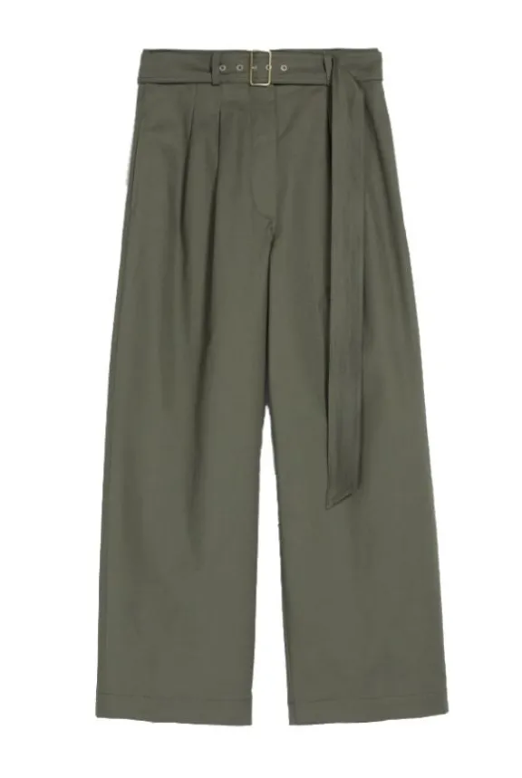 adorato_relaxedfit_trouse_0.webp Weekend MaxMara Adorato Relaxed-Fit Trousers - Khaki | Trousers And Playsuits