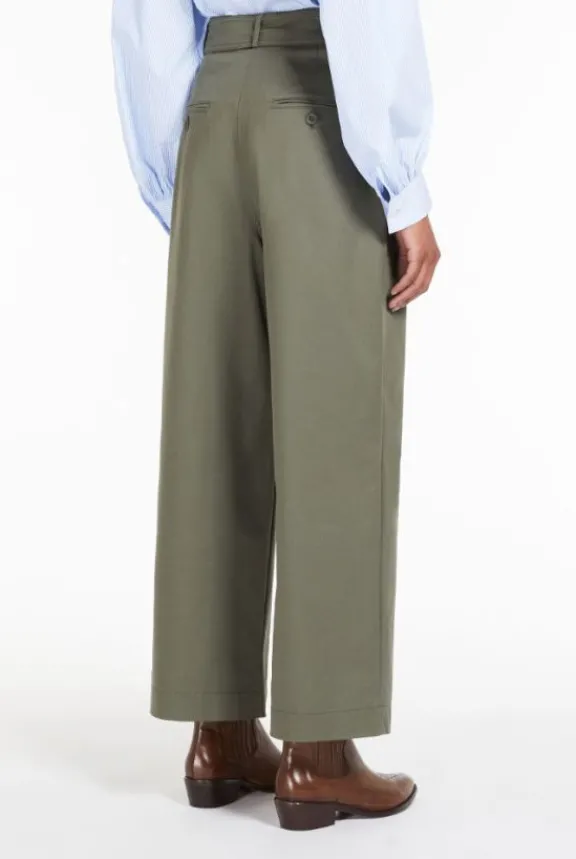 adorato_relaxedfit_trouse_4.webp Weekend MaxMara Adorato Relaxed-Fit Trousers - Khaki | Trousers And Playsuits