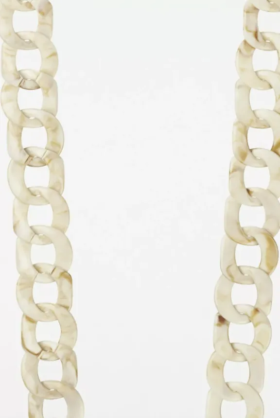 alice_chain_cm_resin_gold_2.webp La Coque Française Alice Chain 120cm Resin Gold Carabiners - Beige Tortoiseshell | Phone Accessories | Gifts
