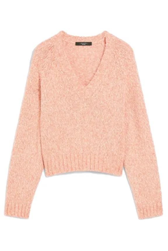 aloa_cotton_and_alpaca_cr_2.webp Weekend MaxMara Aloa Cotton and Alpaca Cropped Jumper - Orange | Knitwear