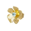 Caroline Svedbom Anemone Ring - Gold/Aquamarine | Jewellery