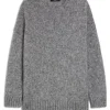 Weekend MaxMara Antony Mohari and Lurex Jumper - Silver | Knitwear