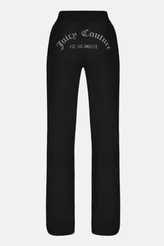 arched_diamante_classic_v_10.webp Juicy Couture Arched Diamante Classic Velour Zip Hoodie - Black | Suits & Co-Ordinates | Shirts And Tops