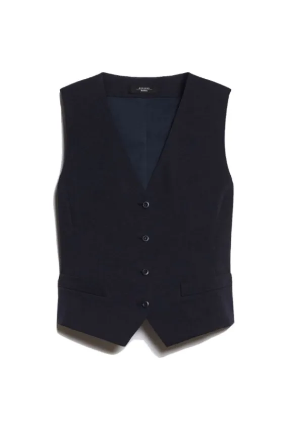 Weekend MaxMara Aria Jersey Waistcoat - Black | Suits & Co-Ordinates | Shirts And Tops