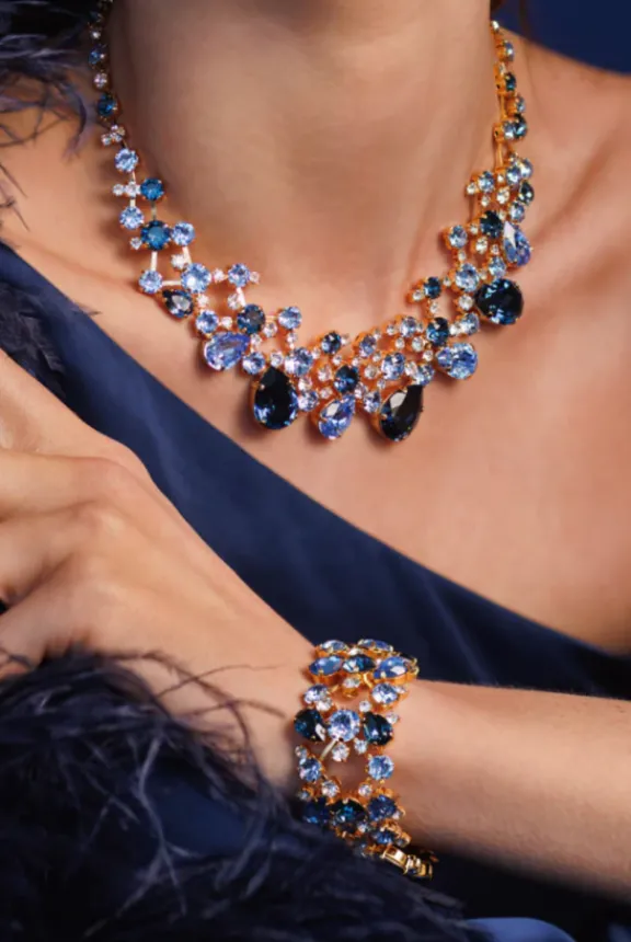 Caroline Svedbom Aurelia Bracelet - Gold/Blue Combo | Jewellery