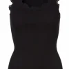 Rosemunde Babette Lace Top In Silk Black | Shirts And Tops