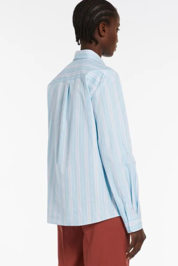 bahamas_striped_poplin_sh_5.webp Weekend MaxMara Bahamas Striped Poplin Shirt - Sky Blue | Shirts And Tops