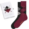 Burlington Basic Gift Box Mens Socks - Red & Black | Hosiery | Gifts