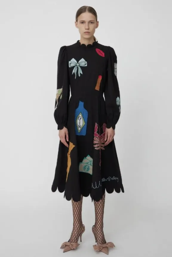 Stella Nova Bead Embellished Dress - Black | Dresses