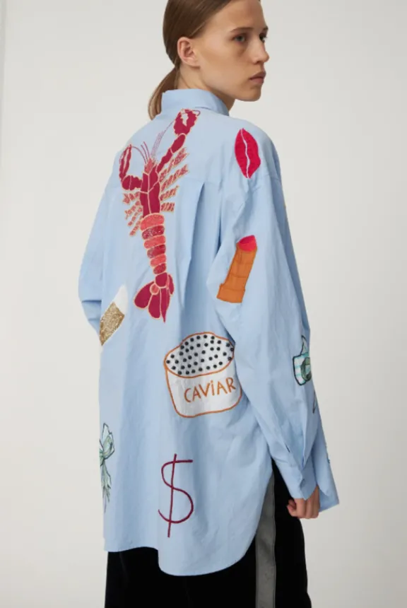 bead_embellished_shirt__d_2.webp Stella Nova Bead Embellished Shirt - Dust Blue | Shirts And Tops