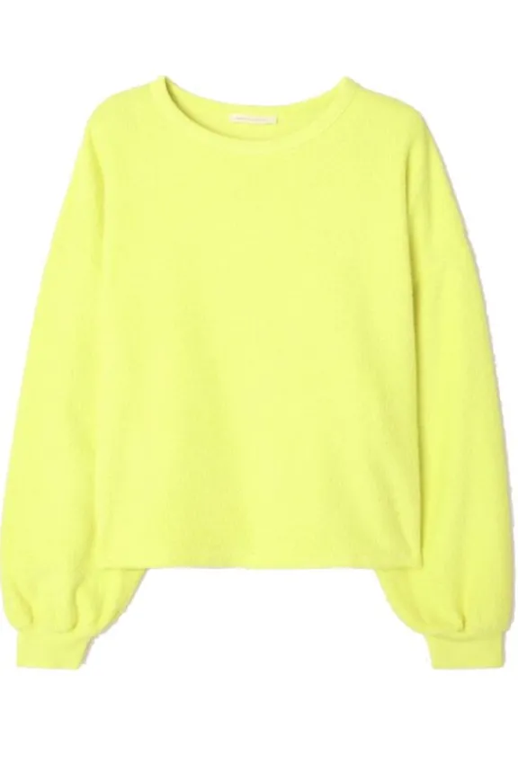 American Vintage Bobypark Sweatshirt - Neon Yellow | Shirts And Tops