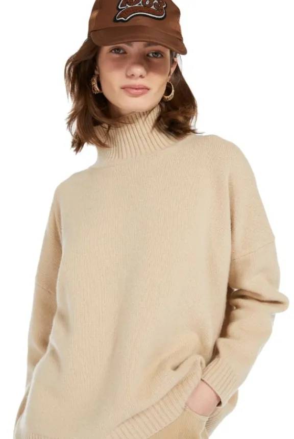 borgia_wool_highneck_swea_2.webp Weekend MaxMara Borgia Wool High-Neck Sweater - Sand | Knitwear