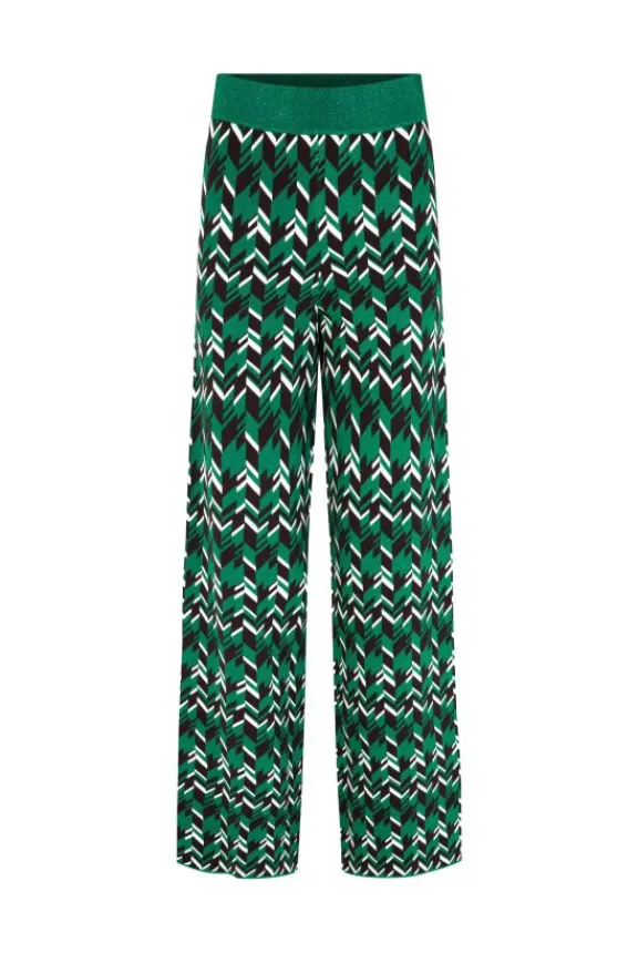 Baum Und Pferdgarten Cabery Trousers - Green Geometric | Trousers And Playsuits | Suits & Co-Ordinates