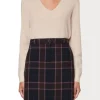 Paul Smith Check Midi Skirt - Midnight | Skirts