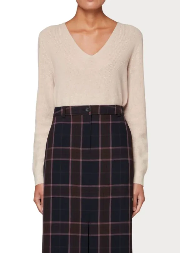 Paul Smith Check Midi Skirt - Midnight | Skirts