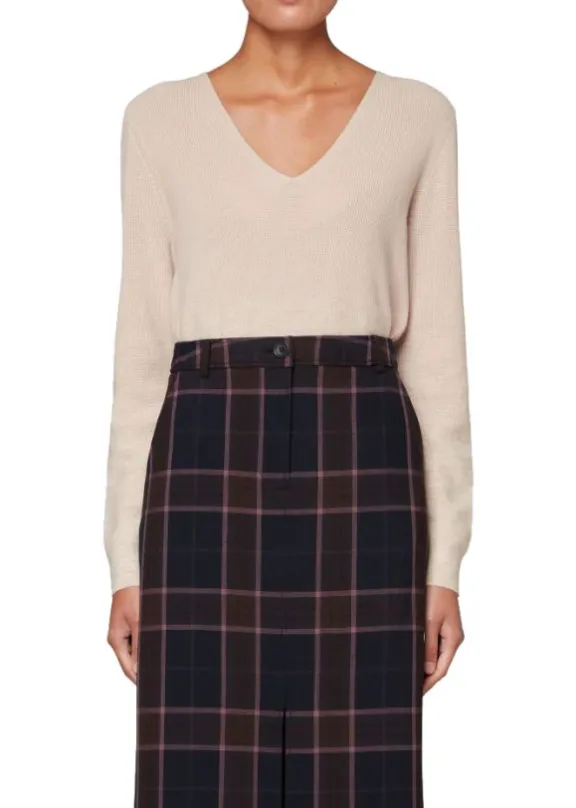 Paul Smith Check Midi Skirt - Midnight | Skirts
