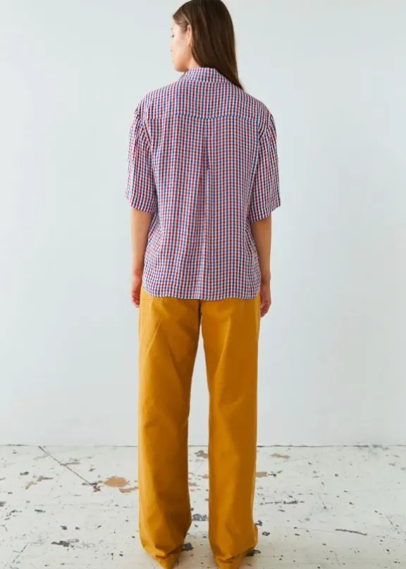 checked_short_sleeved_shi_2.webp Stella Nova Checked Short Sleeved Shirt - Red Checks | Shirts And Tops