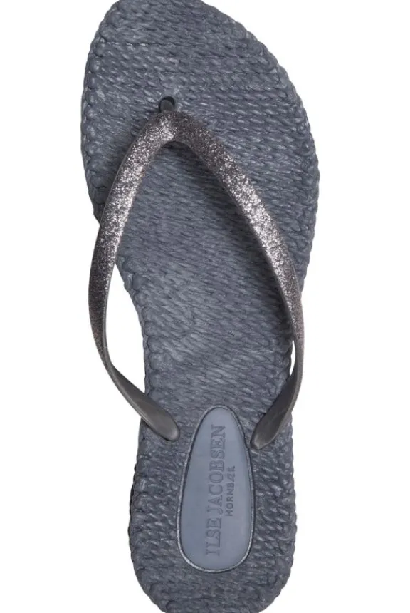cheerful_glitter_flip_flo_4-3.webp Ilse Jacobsen Cheerful Glitter Flip Flops - Grey | Ilse Jacobsen | Swimwear