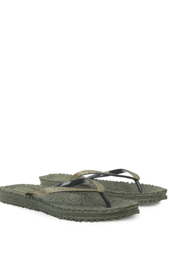 cheerful_glitter_flip_flo_4-5.webp Ilse Jacobsen Cheerful Glitter Flip Flops - Army | Ilse Jacobsen | Swimwear