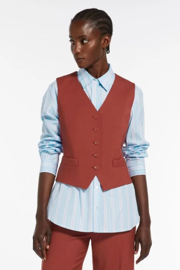 chimera_wool_gilet__navy_4.webp Weekend MaxMara Chimera Wool Gilet - Navy | Suits & Co-Ordinates | Shirts And Tops