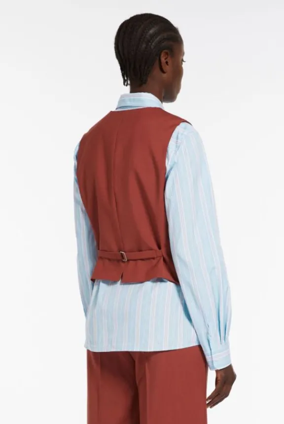 chimera_wool_gilet__navy_5.webp Weekend MaxMara Chimera Wool Gilet - Navy | Suits & Co-Ordinates | Shirts And Tops
