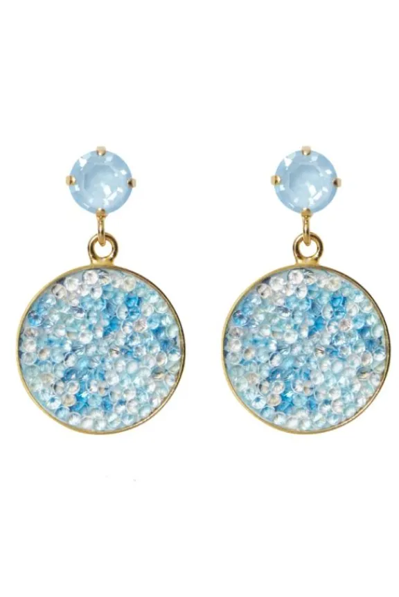 Caroline Svedbom Chloe Earrings - Gold/Sky Combo | Jewellery