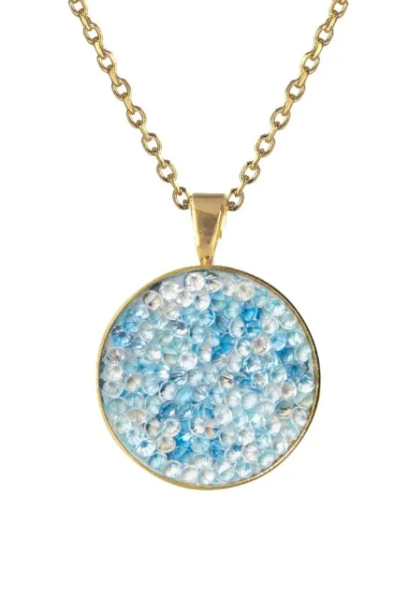 Caroline Svedbom Chloe Necklace - Gold/Sky Combo | Jewellery