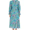 Weekend MaxMara Ciad Silk Crepe De Chine Dress - Water Garden | Dresses