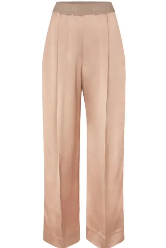 Stine Goya Ciara Pants - Fudge | Trousers And Playsuits