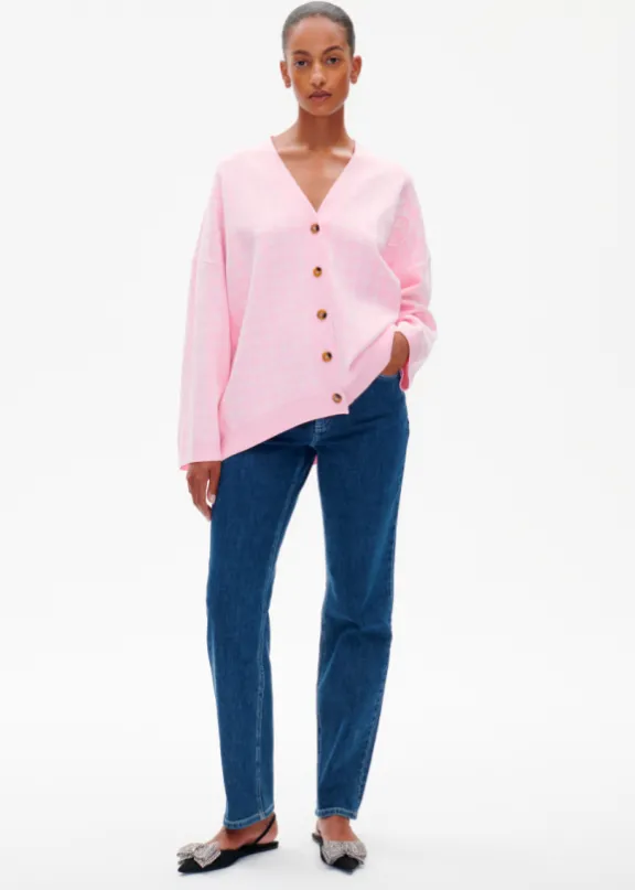 cissi_cardigan__orchid_ic_2.webp Baum Und Pferdgarten Cissi Cardigan - Orchid Ice Check | Knitwear