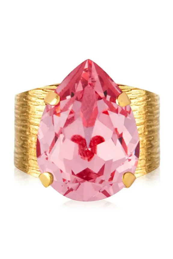 Caroline Svedbom Classic Drop Ring - Rose | Jewellery