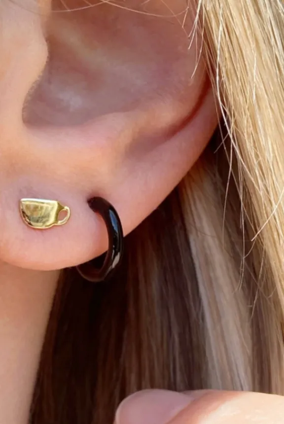 colour_hoop_one_piece_ena_2.webp Lulu Copenhagen Colour Hoop One Piece Enamel - Black | Jewellery | Gifts