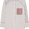 Paul Smith Contrast Stripe Cotton Shirt - Tan | Shirts And Tops