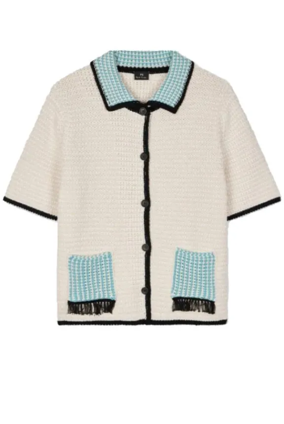 cotton_mixed_crochet_card_4.webp Paul Smith Cotton Mixed Crochet Cardigan - Ivory | Shirts And Tops | Knitwear