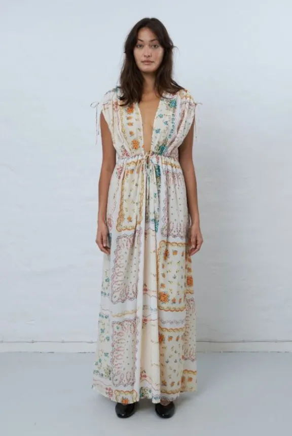 cotton_tissue_printed_max_2.webp Stella Nova Cotton Tissue Printed Maxi Dress - Handkerchief Print | Dresses
