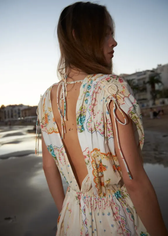 cotton_tissue_printed_max_7.webp Stella Nova Cotton Tissue Printed Maxi Dress - Handkerchief Print | Dresses