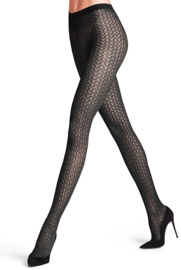 cryptogram__den_tights__b_3.webp Falke Cryptogram 30 Den Tights - Black | Hosiery | Gifts