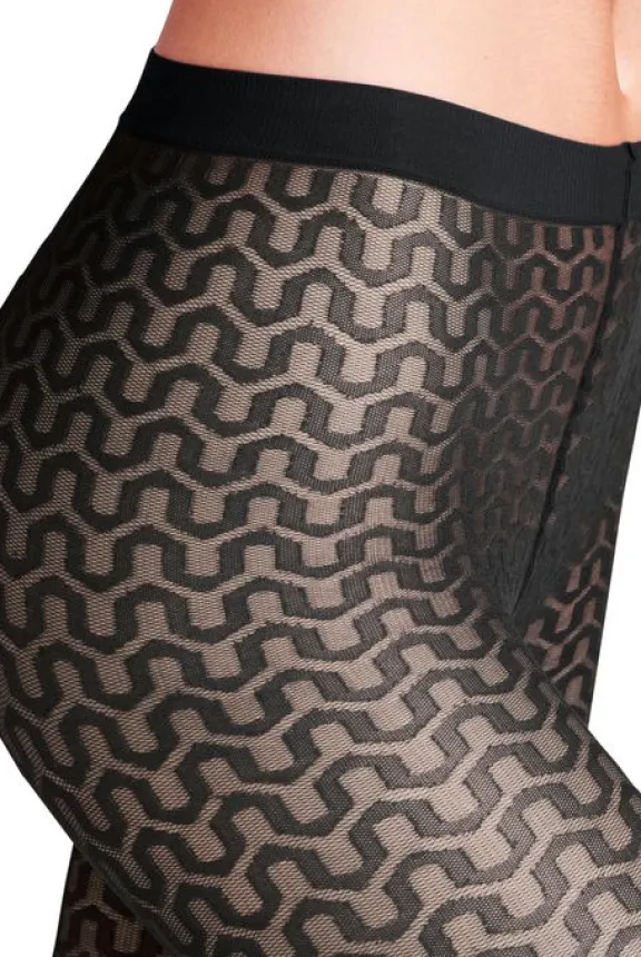 cryptogram__den_tights__b_8.webp Falke Cryptogram 30 Den Tights - Black | Hosiery | Gifts