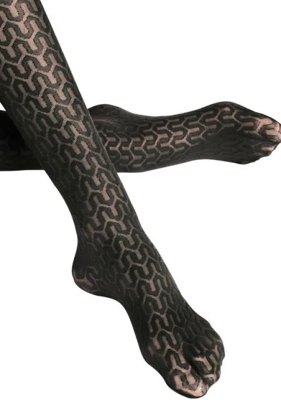 cryptogram__den_tights__b_9.webp Falke Cryptogram 30 Den Tights - Black | Hosiery | Gifts