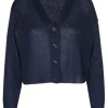 Weekend MaxMara Daniela Linen Cardigan - Navy | Knitwear