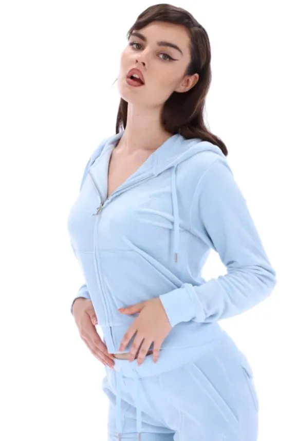 del_ray_classic_velour_po_3.webp Juicy Couture Del Ray Classic Velour Pocketed Bottoms - Cool Blue | Trousers And Playsuits