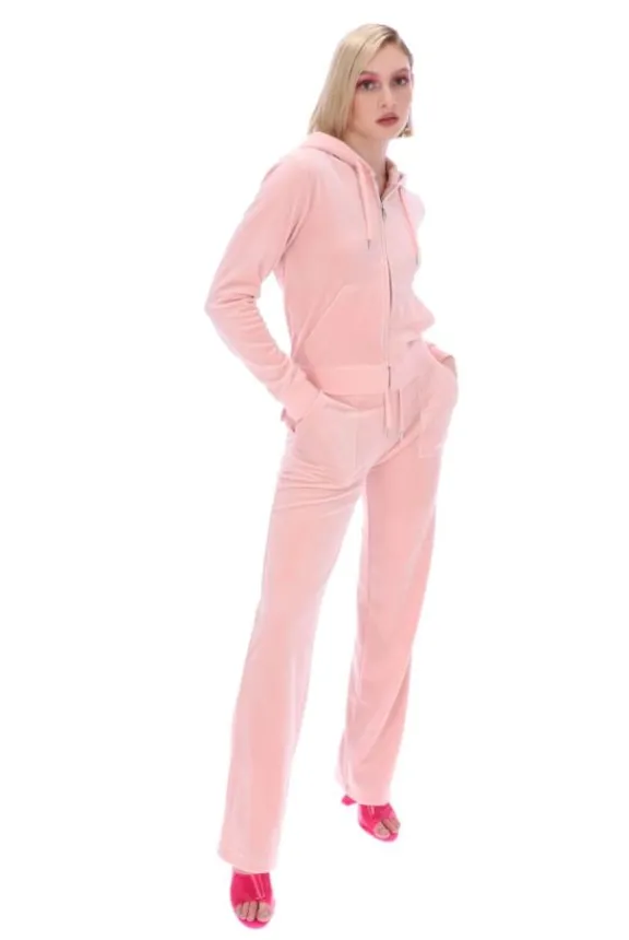 del_ray_classic_velour_po_4-1.webp Juicy Couture Del Ray Classic Velour Pocketed Bottoms - Pale Pink | Trousers And Playsuits | Suits & Co-Ordinates
