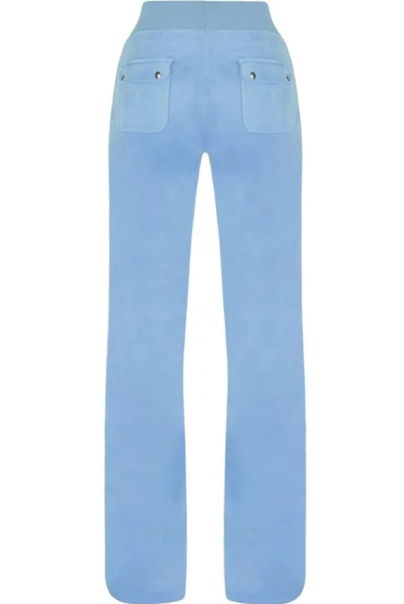 del_ray_classic_velour_po_4-2.webp Juicy Couture Del Ray Classic Velour Pocketed Bottoms - Powder Blue | Trousers And Playsuits | Suits & Co-Ordinates