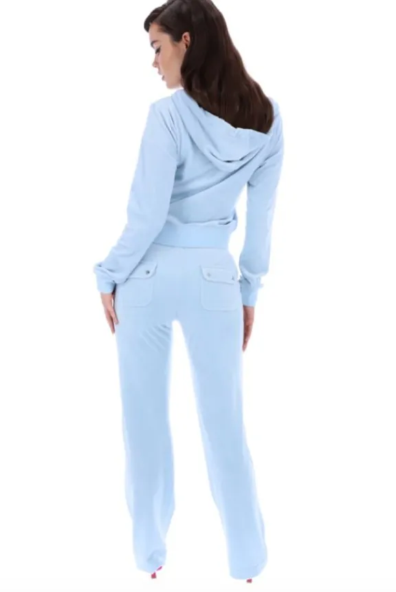 del_ray_classic_velour_po_4.webp Juicy Couture Del Ray Classic Velour Pocketed Bottoms - Cool Blue | Trousers And Playsuits