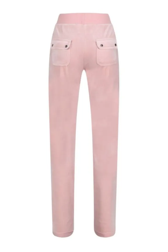 del_ray_classic_velour_po_7.webp Juicy Couture Del Ray Classic Velour Pocketed Bottoms - Pale Pink | Trousers And Playsuits | Suits & Co-Ordinates