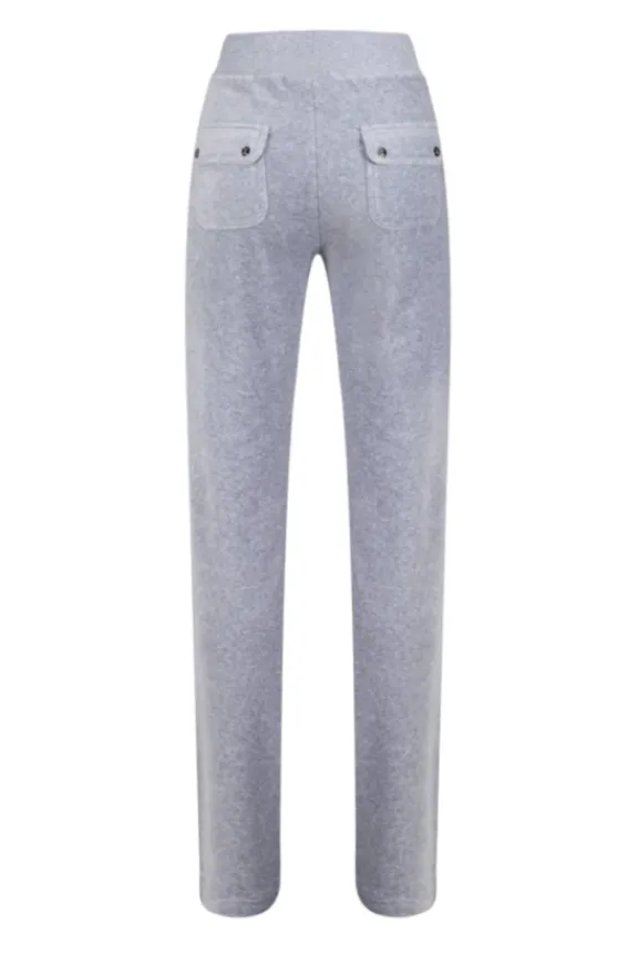 del_ray_classic_velour_po_8-1.webp Juicy Couture Del Ray Classic Velour Pocketed Bottoms - Silver Marl | Trousers And Playsuits | Suits & Co-Ordinates